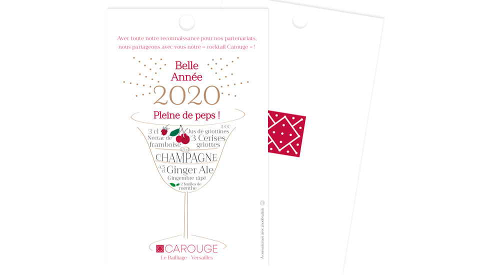création des vœux 2020 pour Carouge Versailles